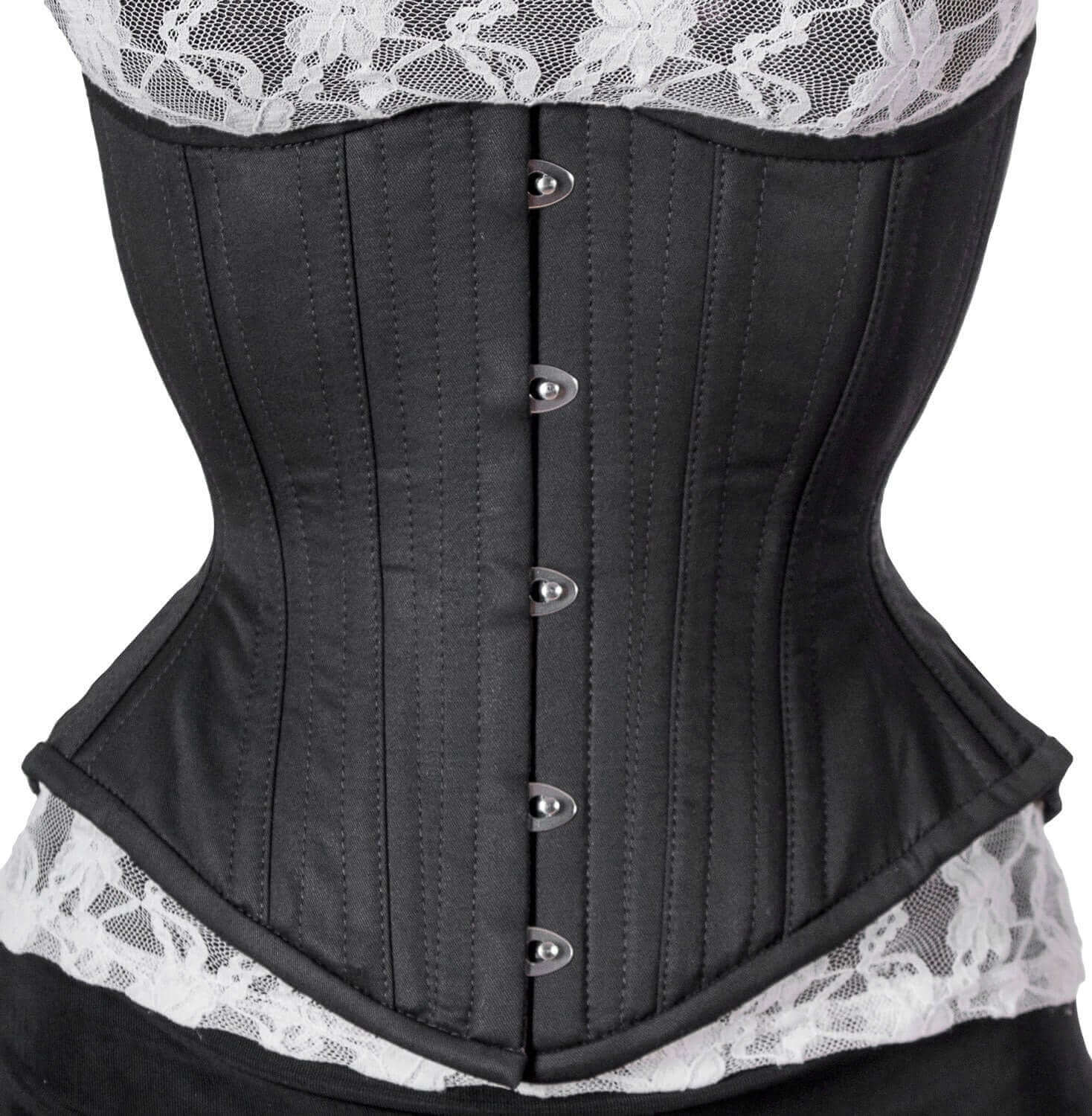 Artemis Corset Designed by Lucy's Corsetry Hourglass Silhouette in Black