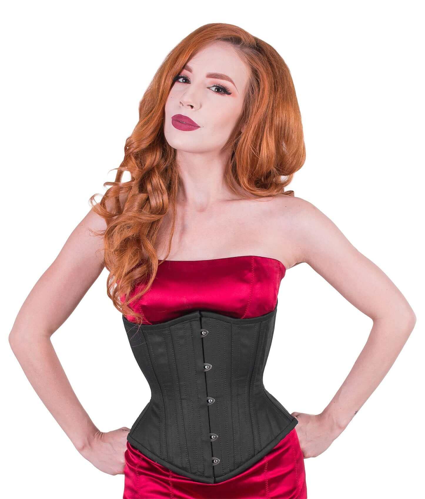 Artemis Corset Designed by Lucy's Corsetry Hourglass Silhouette in Black