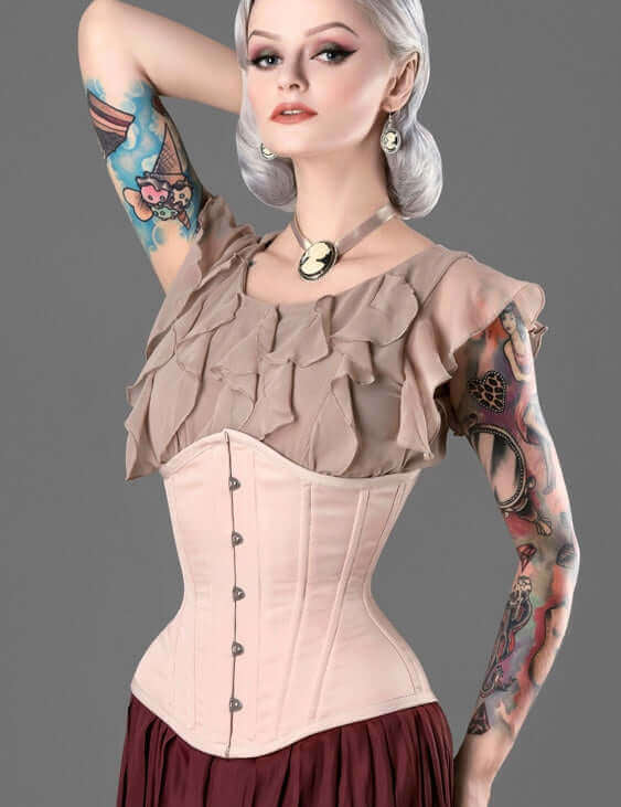 Nude Steel Boned Corset