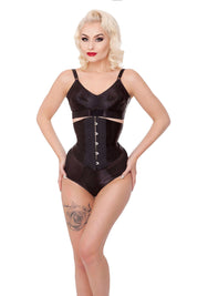 Court Royal Siren Ribbon Bandage Cincher In Black