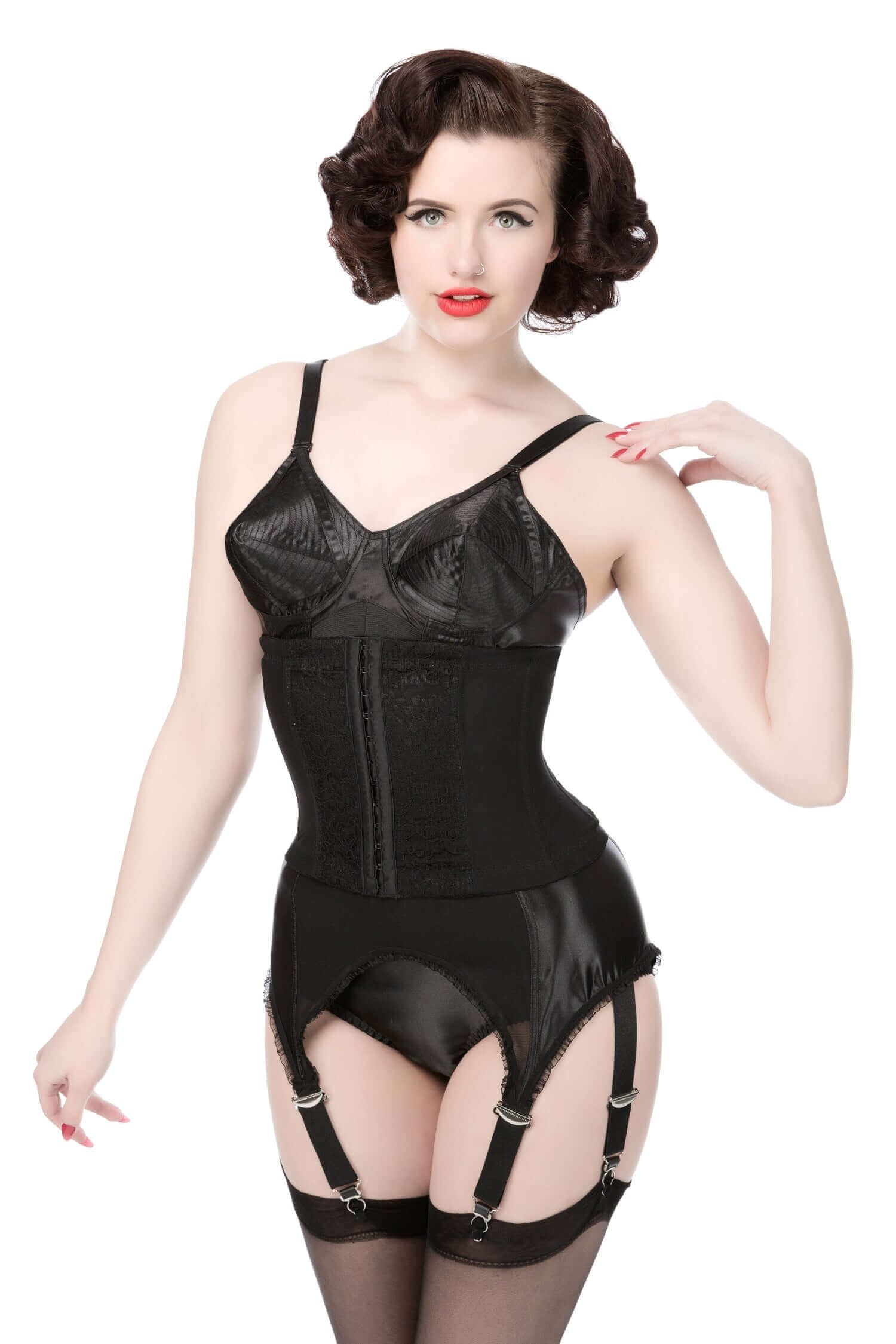 Court Royal Powerful L'amour Cincher With Lace