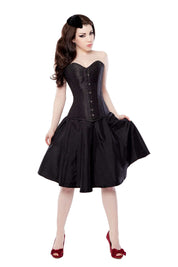 Playgirl Black Tafetta Circle Skirt