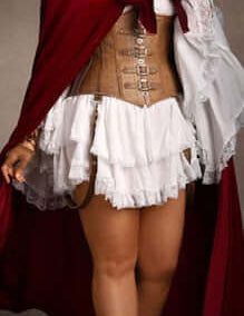 Little Red Riding Hood Ophelia Leather Corset