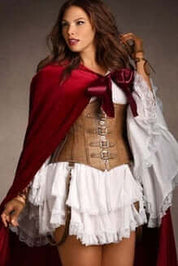 Little Red Riding Hood Ophelia Leather Corset