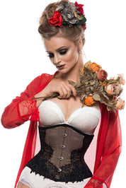 Cappuccino Steel Boned Waist Cincher