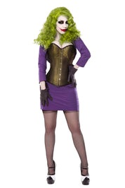 The Joker Corset With Purple Bolero & Skirt Outfit