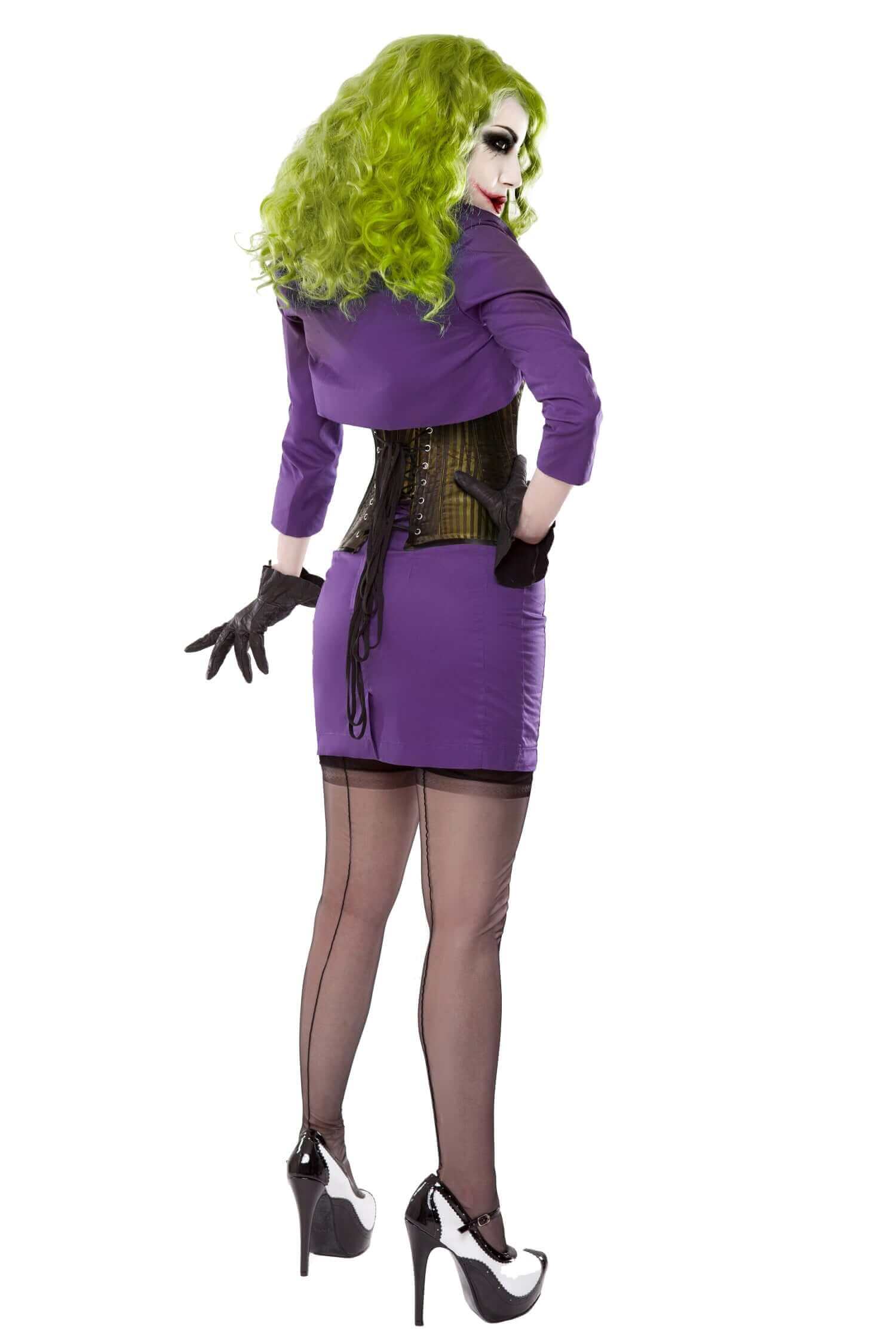 The Joker Corset With Purple Bolero & Skirt Outfit