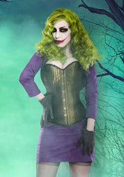 The Joker Corset With Purple Bolero & Skirt Outfit