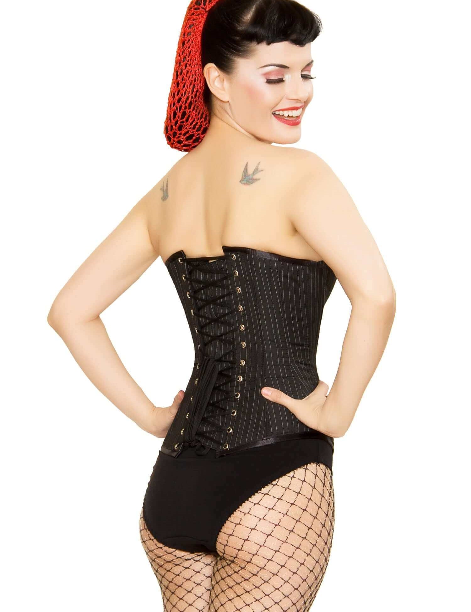 Playgirl Steel Boned Pin Stripe Corset