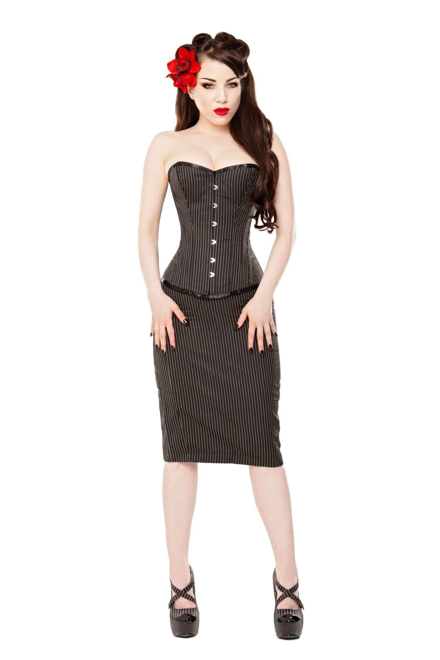 Corset pencil skirt dress outlet