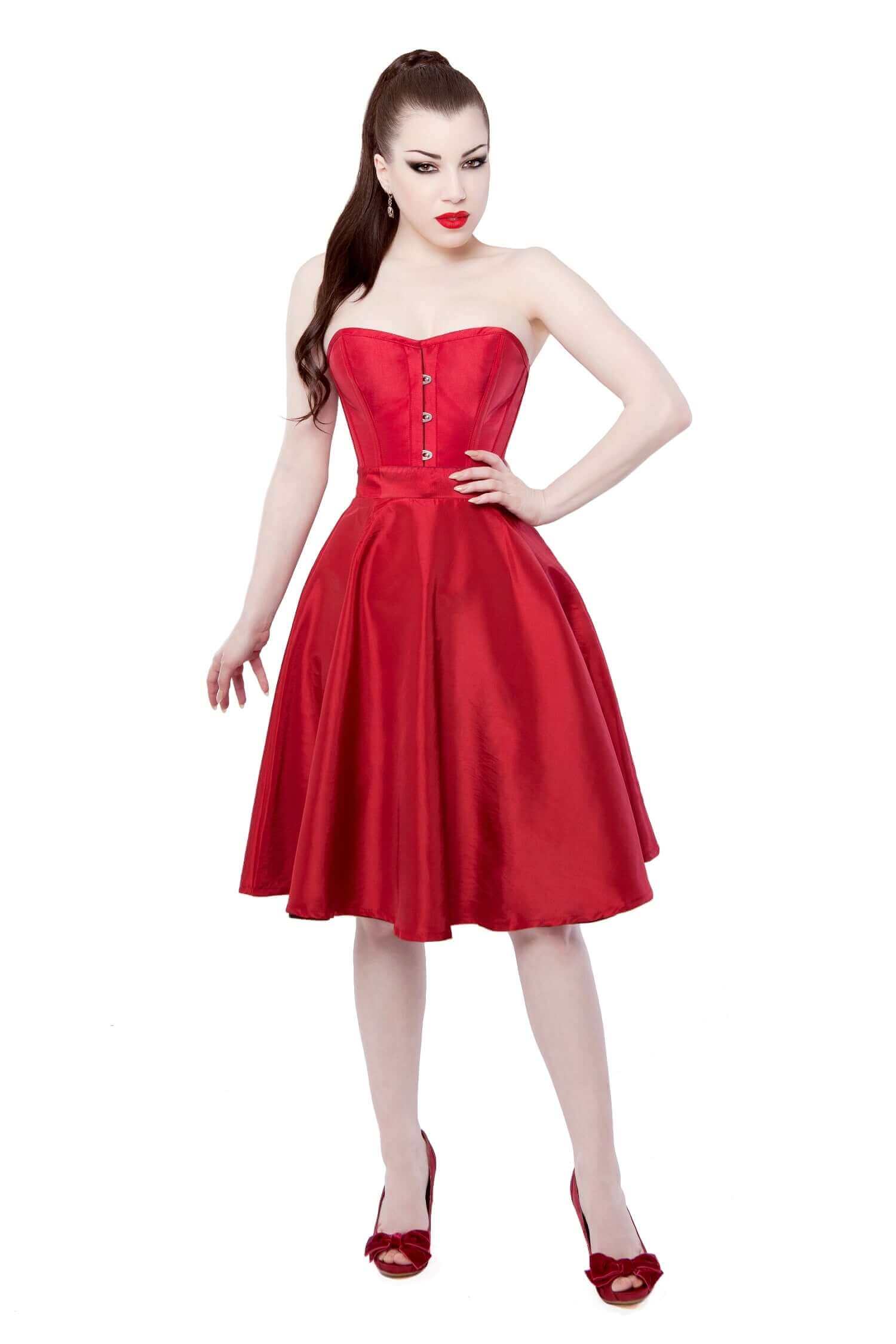 The Lady In Red Corset Dress