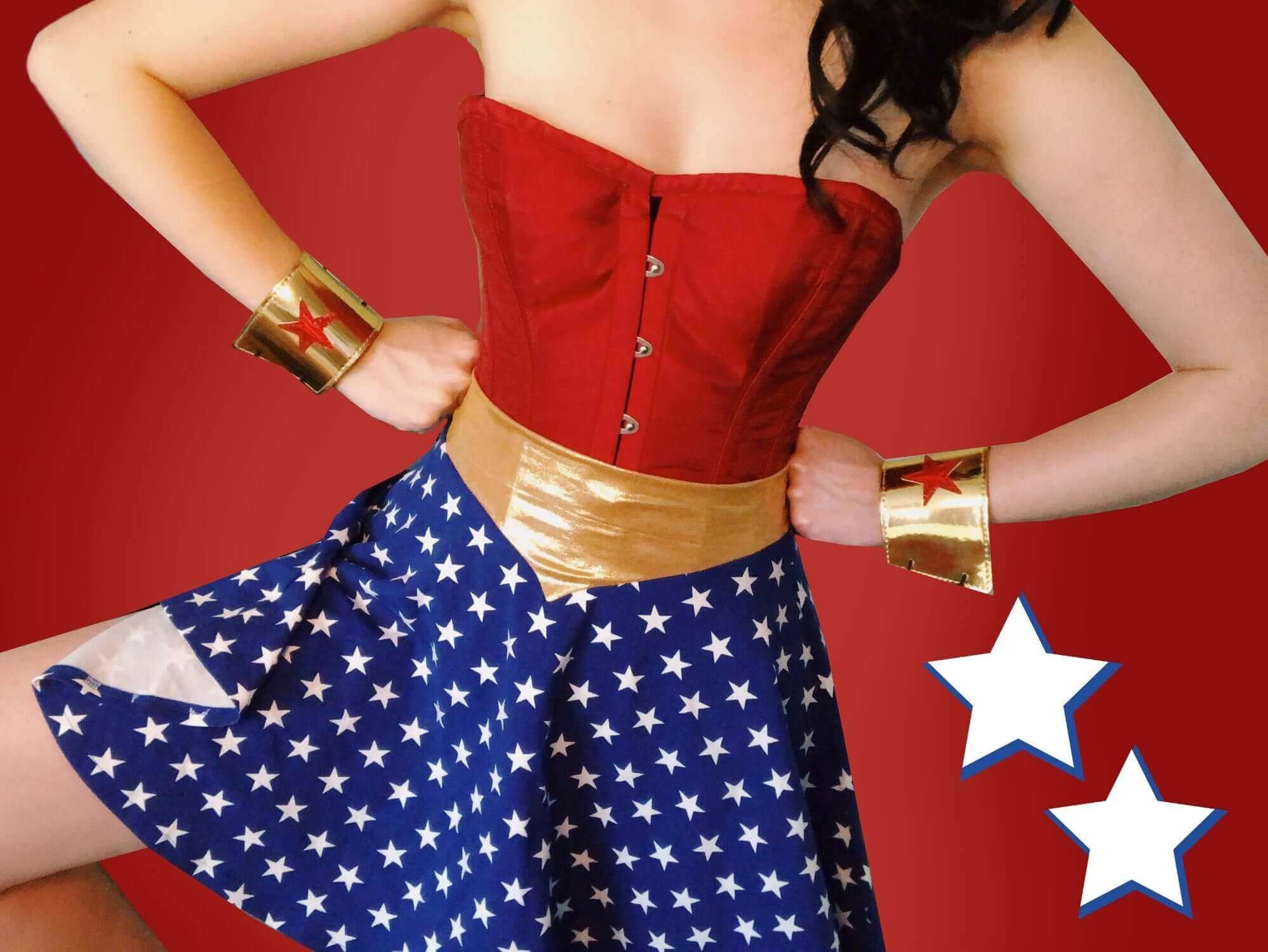 Red Wonder Woman Corset