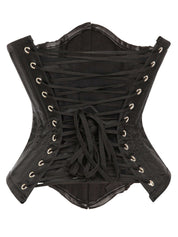 Waist Training Tightlacing Long Corset Cincher In Black