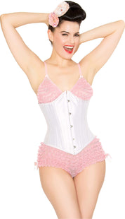 Playgirl Faith 24 Steel Boned White Waist Training Corset