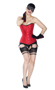 Playgirl Amelia Red Overbust 24 Bone Waist Training Corset