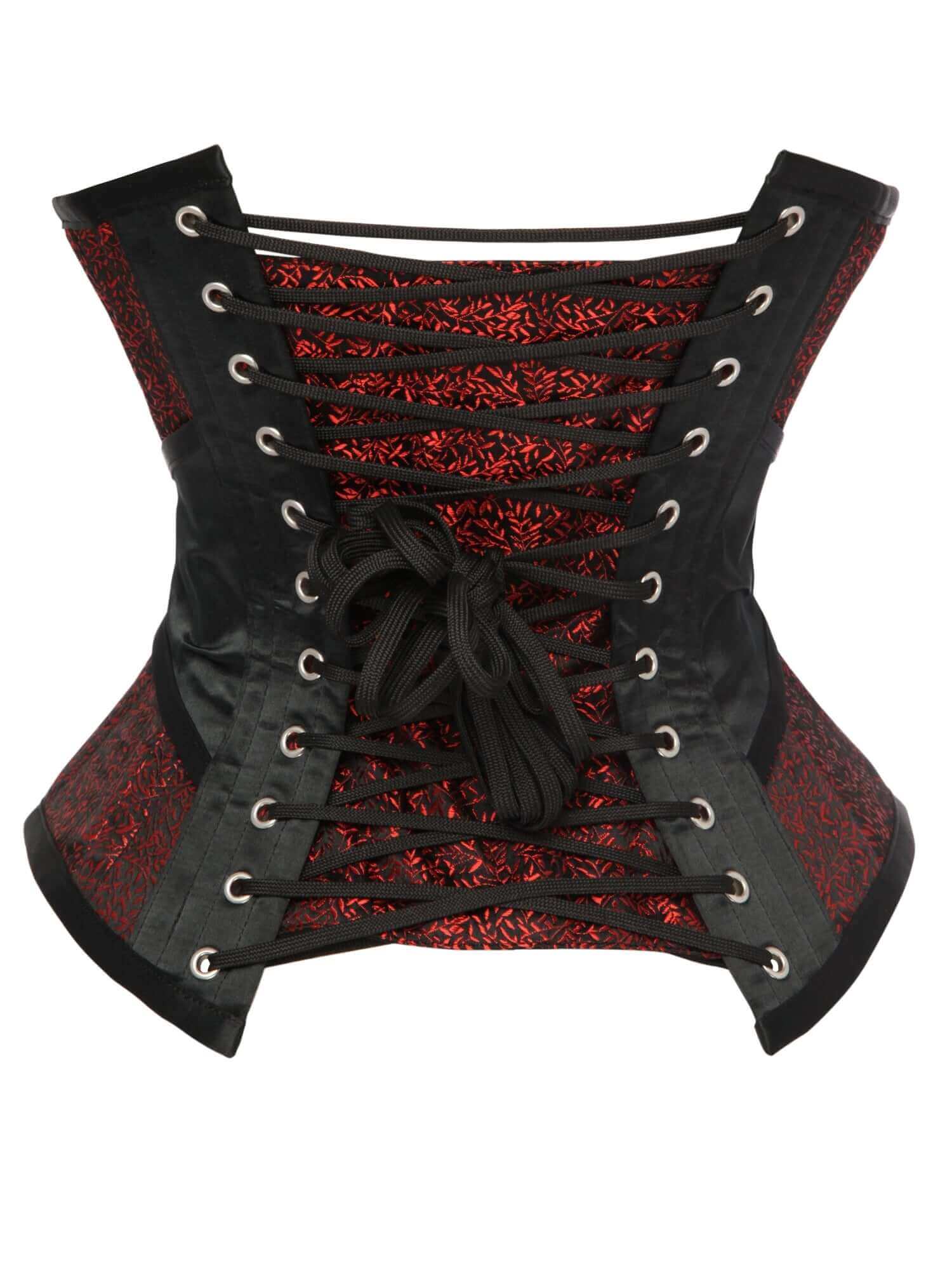 Playgirl Faith Wisp Waist Training 24 Bone Corset In Brocade & Satin