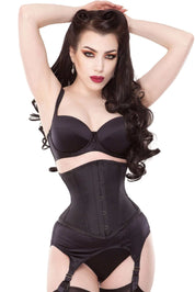 Cruella De Vil Black Steel Boned Corset