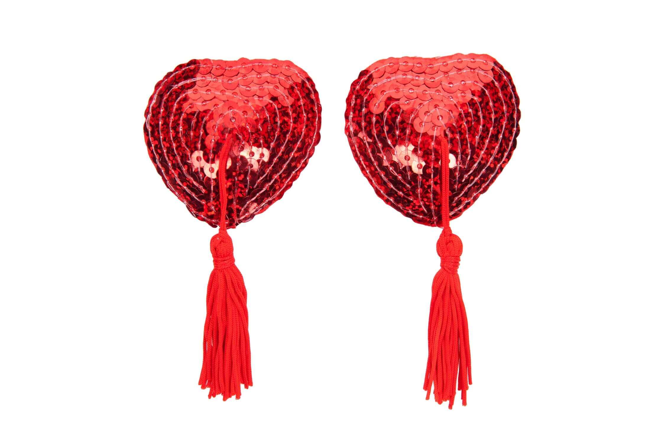 Red Sequin Nipple Tassels