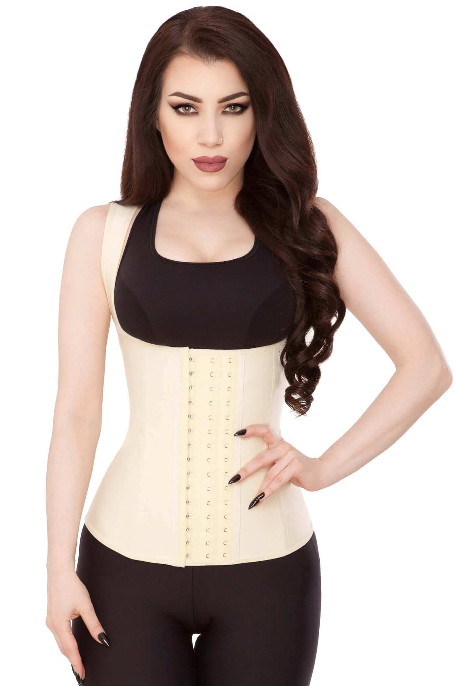 Playgirl Nude Latex Waist Trainer Sports Vest