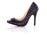 Playgirl Stud & Bow Stilleto Heels