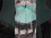 Polly Corset Designed by Lucy's Corsetry Hourglass Silhouette in Mint Green