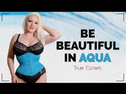 The Pirate Corset in Aqua