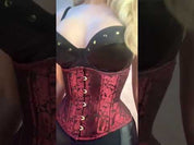 Crimson Polly Hourglass Silhouette Waist Training Waspie Corset