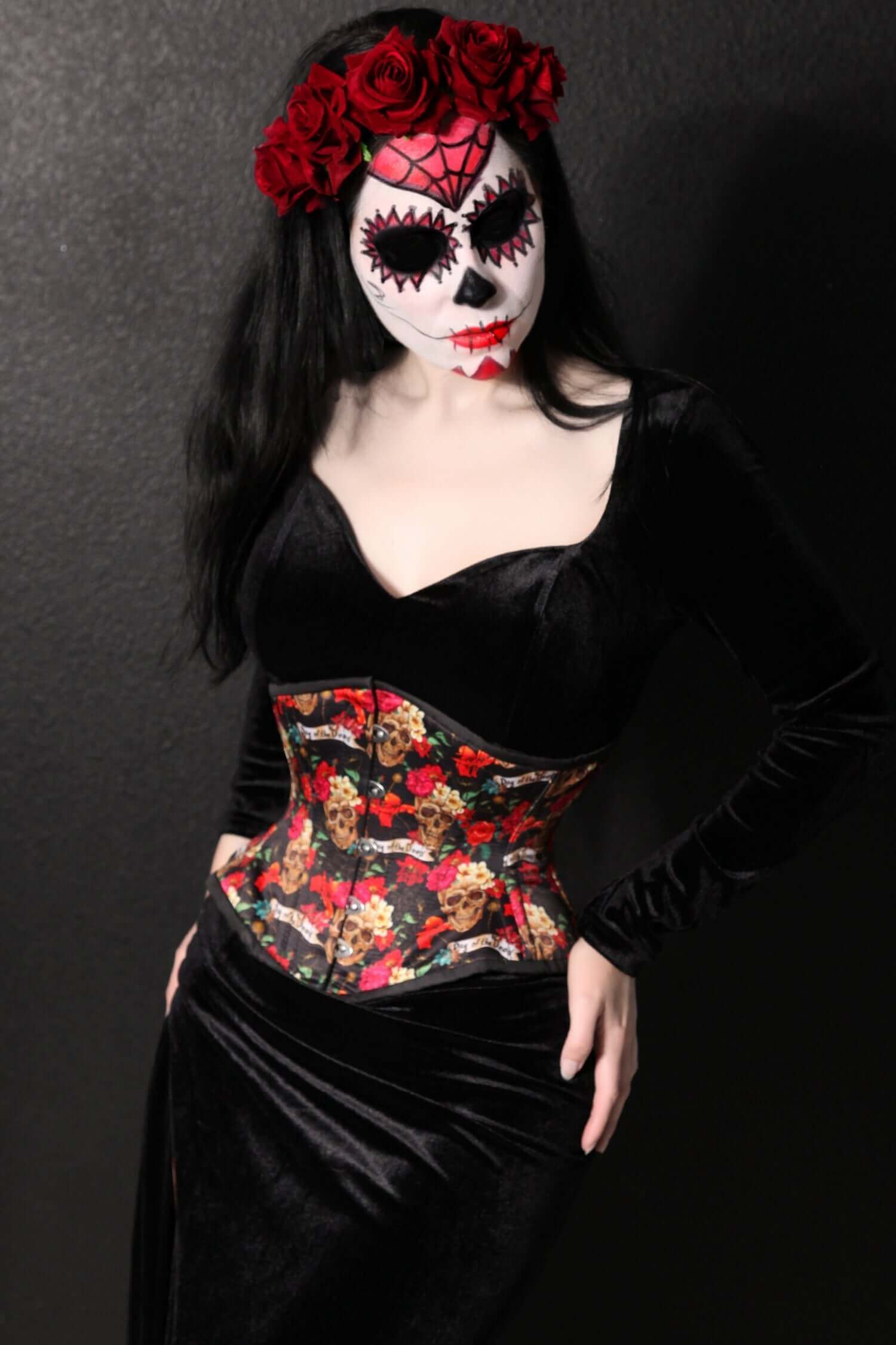 Mimi Sugar Skull Day of the Dead Dia de los Muertos Corset