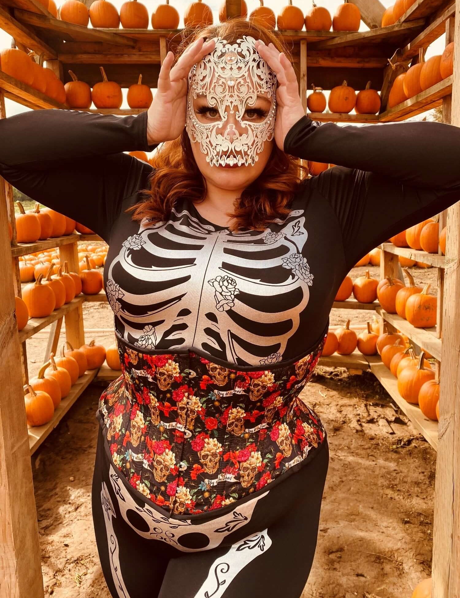Day of the Dead Día de los Muertosugar Sugar Skull Artemis Corset