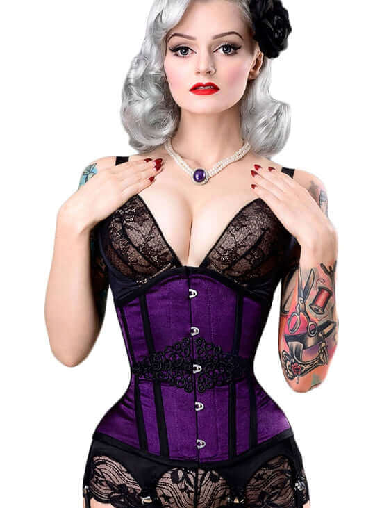 Intense Violet Steel Boned Corset